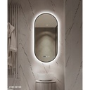 Oglinda 50*100cm LED cu Dezaburire ,Touch ,Trei Tipuri Lumina , Rama Neagra