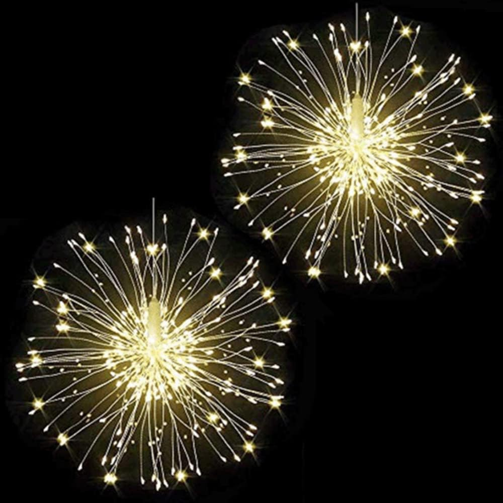 Instalatie ,  Glowing Fireworks,  cu 120 leduri, alb cald