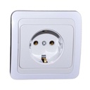 Priza Simpla Schuko cu ceramica Alba