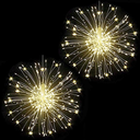 Instalatie ,  Glowing Fireworks,  cu 120 leduri, alb cald