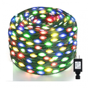 Instalatie de exterior liniara, Winter Glowing, cu 400 leduri, 50m, IP44, rezistenta la apa, cu 8 jocuri de lumini, multicolor