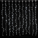 Instalatie de exterior tip perdea ploaie, Bright Holiday, cu 264 leduri, 3mx3m, alb rece
