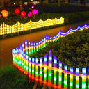 Instalatie gard din plastic,Colorful Light, cu 160 leduri, 3m, exterior interconectabil, multicolor