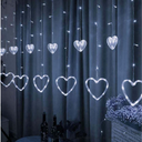 Instalatie tip perdea, Dazzle Heart, 3x1m, interconectabila, alb rece