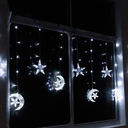 Instalatie tip perdea, Dazzle MoonStars, 3x1m, interconectabila, alb rece