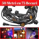 Soho Ghirlanda Luminoasa, 50 Metri cu 75 Becuri Led Color 2W, IP44