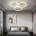 Lustra Led 96W, Three Circles, Cu 3 Brate Si Telecomanda, Intensitate Reglabila