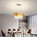 Candelabru Arhitect Gold Oval, 52W Led, Intensitate Reglabila