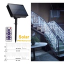 Instalatie Solara 300 Led franjuri, Siruri Turturi Inegali, 12ml Alb Rece