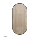 Oglinda 50*100cm LED cu Dezaburire ,Touch ,Trei Tipuri Lumina , Rama Neagra